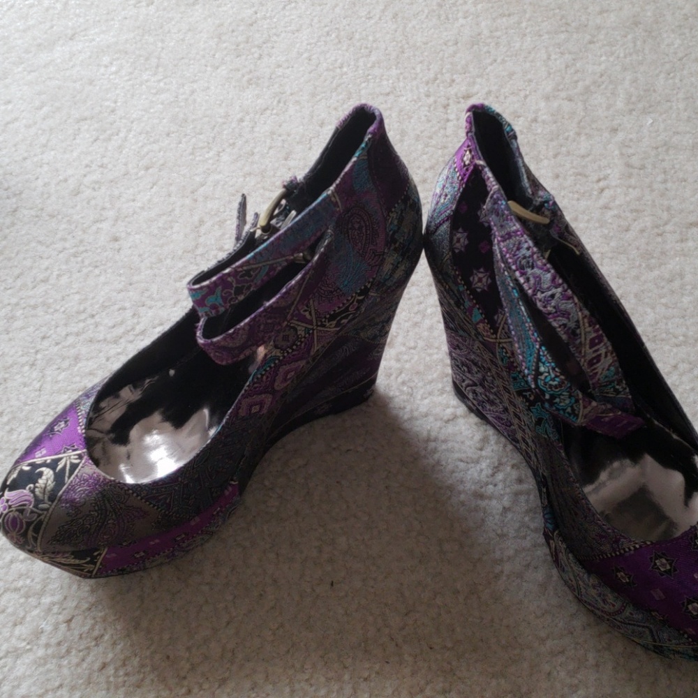 Aldo ankle strap wedge